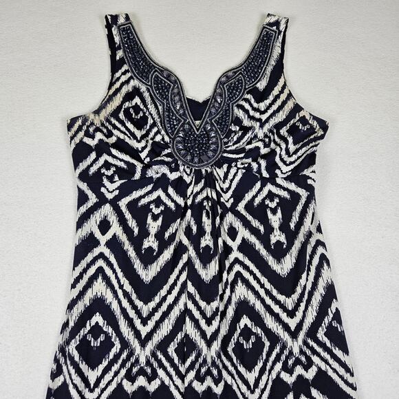 dressbarn Monochrome Geometric Maxi Dress - Picture 12 of 14